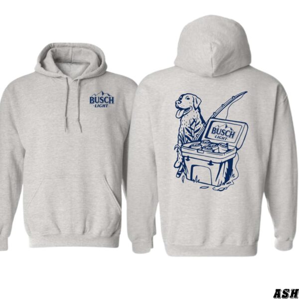 Busch Light Dog and Cooler Design, Outdoor Casual Hoodie, Playful and Adventurous Style, Hoodie Style, Menswear Sweaters, Street Life Style - Image 9