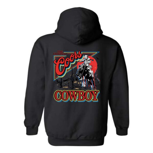 Coors Cowboy Hoodie, Western Rodeo Design Shirt, Trendy Hoodie for Men and Women, Coors Cowboy, Menswear Unisex, Street Life Style