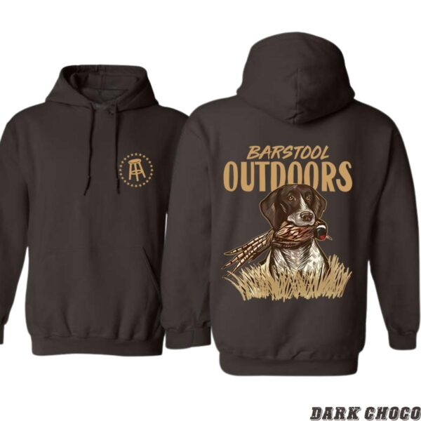Barstool Outdoors Hoodie, Country boy clothing, Hunting Dog Design, Perfect for Outdoor Adventures, Comfortable and Warm, Hoodie For Men, Hoodie For Women . Tops Underwear, Street Life Style - Image 3