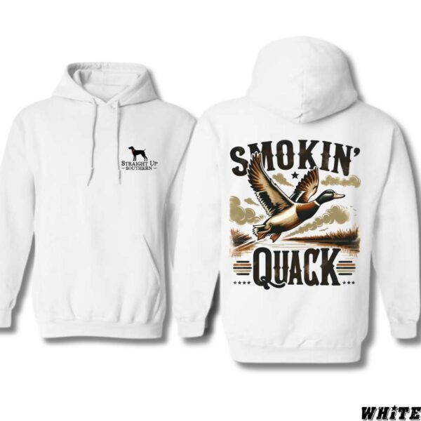Smokin' Quack Hoodie, Stunning Duck Design, Perfect for Nature Lovers, Hoodies for Country Girls, Ideal for Outdoor Adventures - Image 2