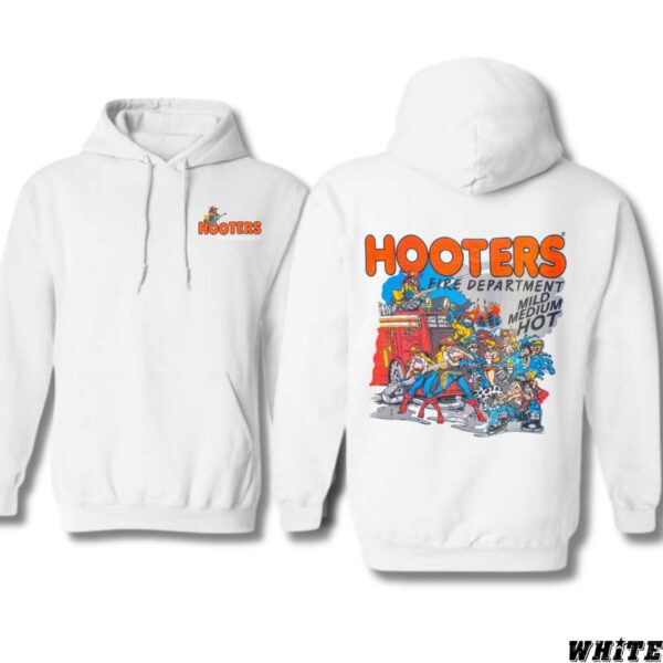 Hooters Fire Department "Mild, Medium, Hot" Black Unisex Hoodie, Ideal for Fans of Fun and Casual Wear , Hoodie Design - Image 8