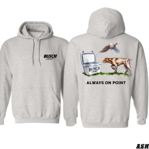 Busch iLight Hoodie, Always On Point Design with Hunting Dog and Cooler, country boy clothing, Perfect for Outdoor Enthusiasts, Ideal for Casual Wear, Comfortable and Stylish, Hoodie For Men, Hoodie For Women Casual Sweater, Street Life Style - Image 5