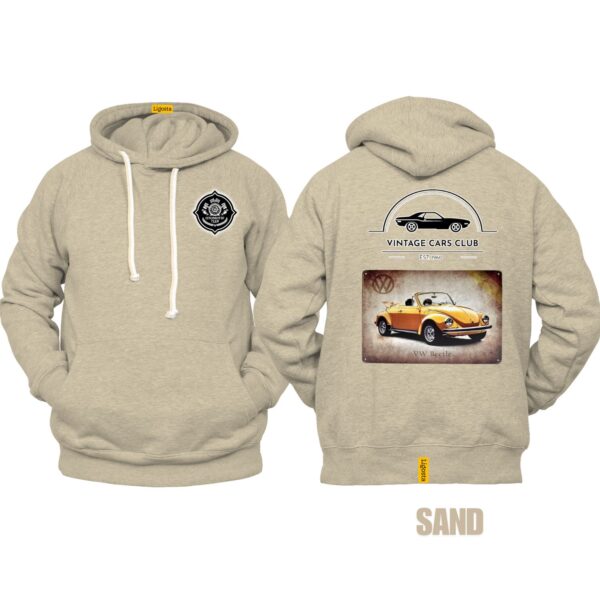 Ligosta Vintage, Cars Club Collection Hoodie, Unisex Hoodie Featuring VW Beetle Graphic, Perfect For Classic Car Lovers 09 - Image 6