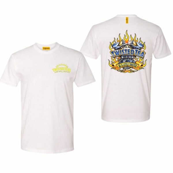 Twisted Tea V8 Engine Flames Design, Casual Wear Shirt, Unique and Bold Style Menswear - Image 2