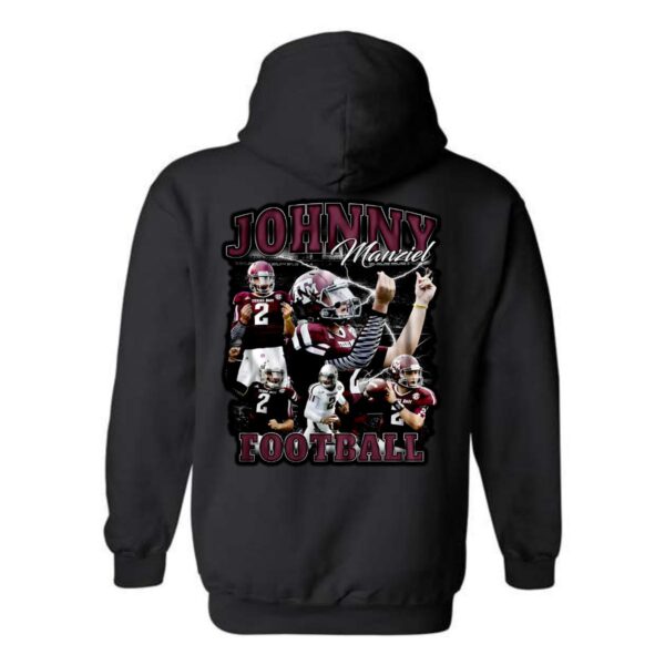 Johnny Manziel Football Hoodie, Dynamic Design Celebrating Johnny Football, Perfect for Sports Fans, Ideal for Casual Wear, Comfortable and Stylish, Hoodie For Men, Hoodie For Women , Hoodie Design - Image 3