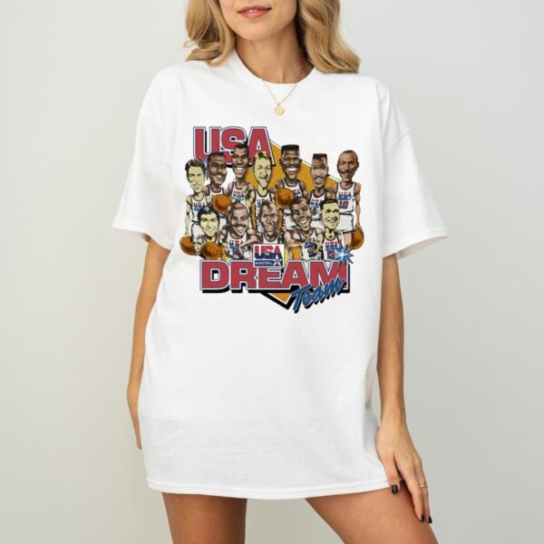 1992 Basketball Shirt, 90s Dream Team Usa Basketball Shirt,Graphic T-shirt ,Gift For Women, Gift For Men, Fall tee, Classic Cotton - Image 4