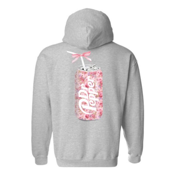 Dr. Pepper Hoodie, Floral Can Design Shirt, Trendy Hoodie for Men and Women , Hoodie Design - Image 5