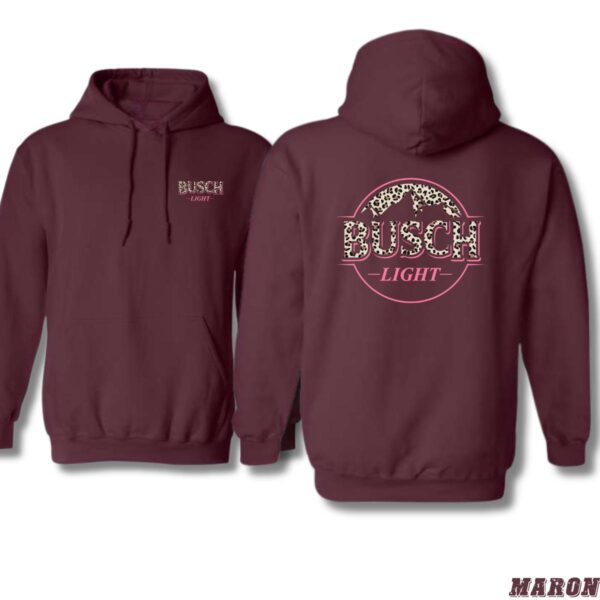 Busch Light Leopard Print Logo Hoodie, Perfect for Casual Wear or Special Occasions,Sweaters Sweatshirt, Street Life Style - Image 4
