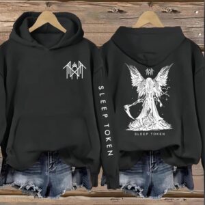 Sleep Token – Reaper Angel – Take Me Back To Eden Print Casual Print Vintage Sweatshirt/Hoodie, Gift For Fan Type 1 Sleeves With Designs SLT20256