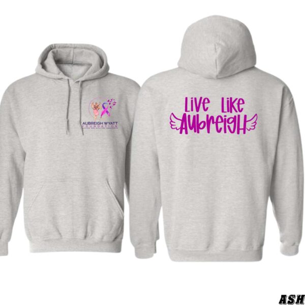 Live Like Aubreigh Hoodie, Inspiring Message Design, Perfect for Spreading Positivity, Street Life Style - Image 2