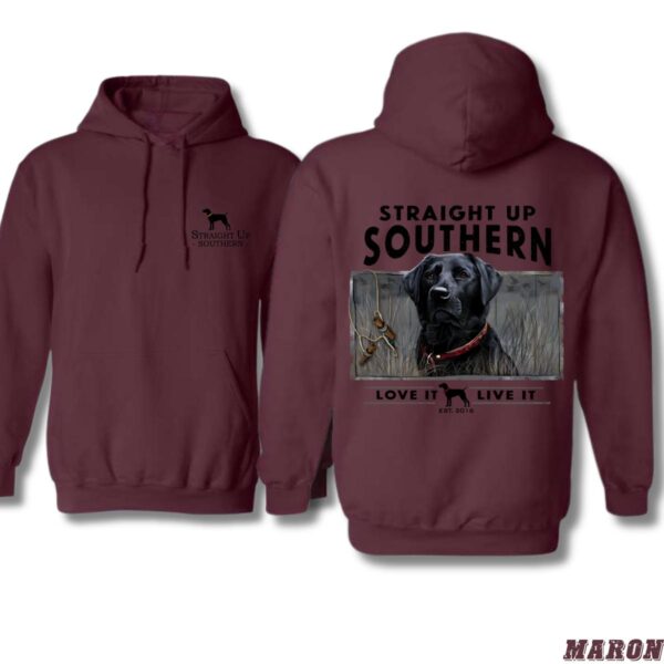 Straight Up Southern Hoodie, Charming Labrador Design, country boy clothing, hoodi,es for country girls Perfect for Dog Lovers, Ideal for Casual Wear, Comfortable and Stylish, Hoodie For Men, Hoodie For Women , Winter Fashion - Image 4