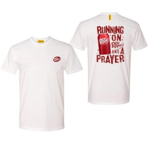 Dr Pepper TShirt Sport Grey Graphic TShirt Running on Dr Pepper and a Prayer Perfect for Soda Fans Cozy and Trendy Ideal for Everyday Wear Unique Gift for Beverage Enthusiasts , TShirt Design, Street Life Style
