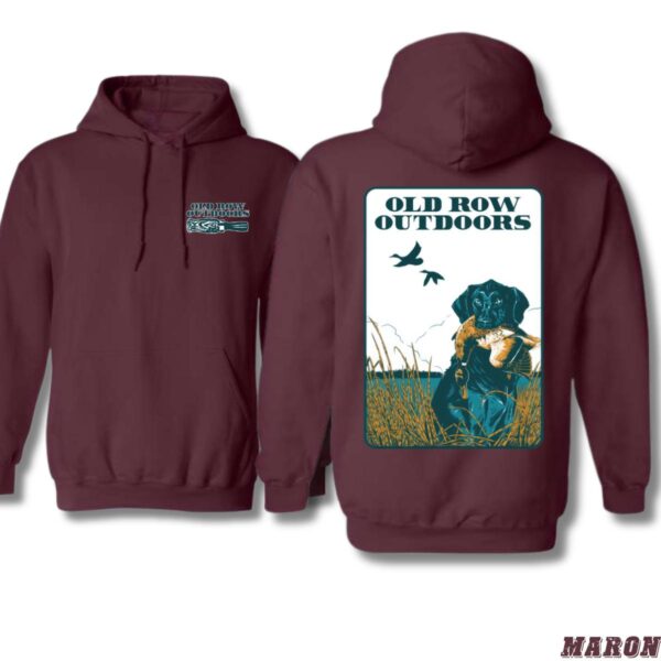 Old Row Outdoors Hoodie, Classic Retriever Hunting Scene Design, country boy clothing, camo country hoodies, Perfect for Outdoor Enthusiasts, Ideal for Casual Wear, Comfortable and Durable, Hoodie For Men, Hoodie For Women , Hoodie Design - Image 5