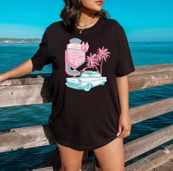 Getaway Car Shirt, Retro Motel Aesthetic T-Shirt, Beach Style Tee, Nothing Good Happens, Country Concert Gift Cowgirl Tee Western, Street Life Style, Teen Style - Image 4