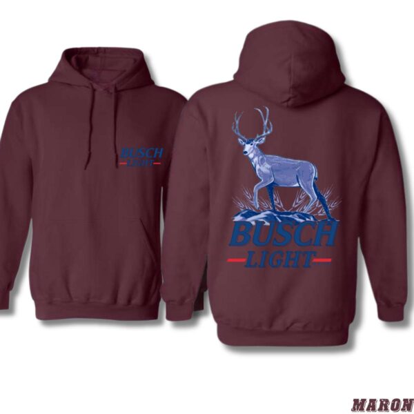 Busch iLight Hoodie, Classic Deer Design, Perfect for Outdoor Enthusiasts, country boy clothing, hoodies for country girls, Ideal for Casual Wear, Comfortable and Stylish, Hoodie For Men, Hoodie For Women Casual Sweater, Street Life Style - Image 2