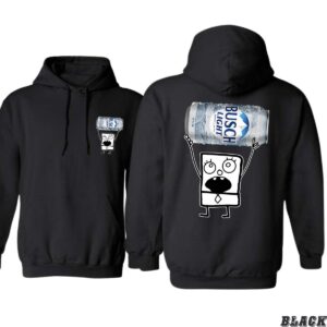 Beer Lover’s Hoodie, Quirky Busch iLight Cartoon Graphic, Perfect for Casual Outings and Chill Vibes, Ideal for Comfort and Style, Soft and Trendy, Unisex Hoodie for Men and Women , Winter Fashion