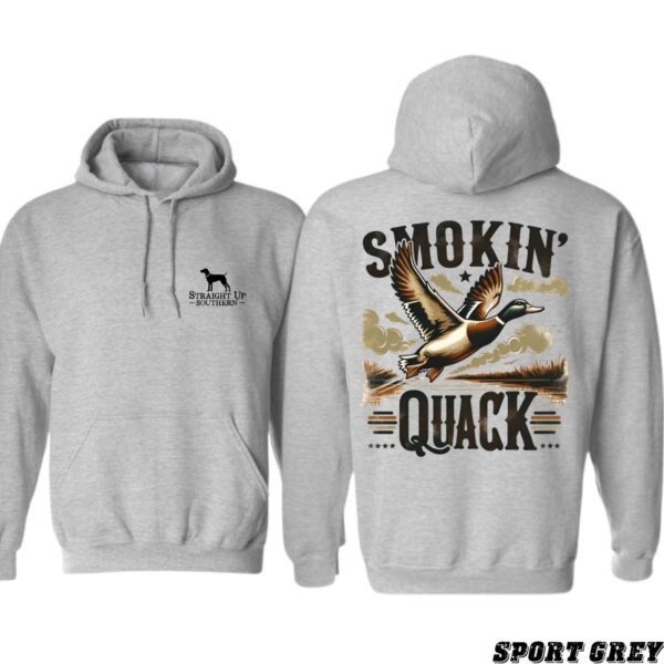 Smokin' Quack Hoodie, Stunning Duck Design, Perfect for Nature Lovers, Hoodies for Country Girls, Ideal for Outdoor Adventures - Image 4