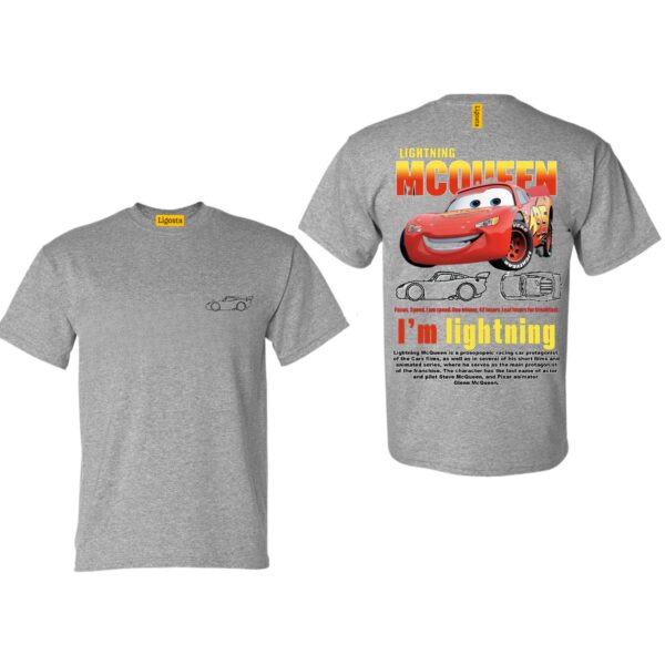 Mc Queen Design Classic T-Shirt, Cars Matching Shirt, L. Mc Queen and Sally Couple T-shirt - Image 4