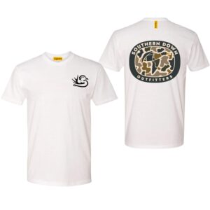 Southern Down Outfitters Camo T-Shirt, Duck Hunting Southern Down T-Shirt, Southern Down Outfitters Hunting Shirt, For southern style enthusiasts, Perfect for hunting trips