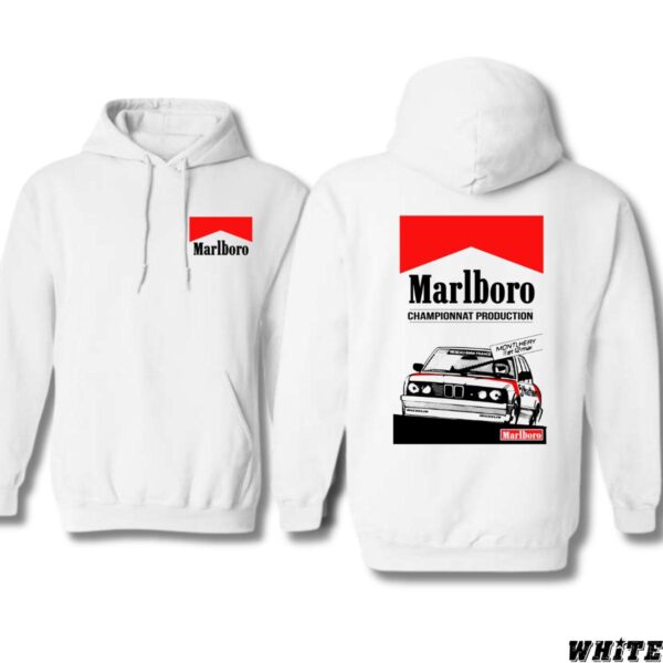 Marlboro Championnat Hoodie, Classic Racing Design, Perfect for Motorsport Enthusiasts, Ideal for Casual Comfort and Style, Bold and Iconic, Unisex Hoodie for Men and Women , Winter Fashion - Image 4