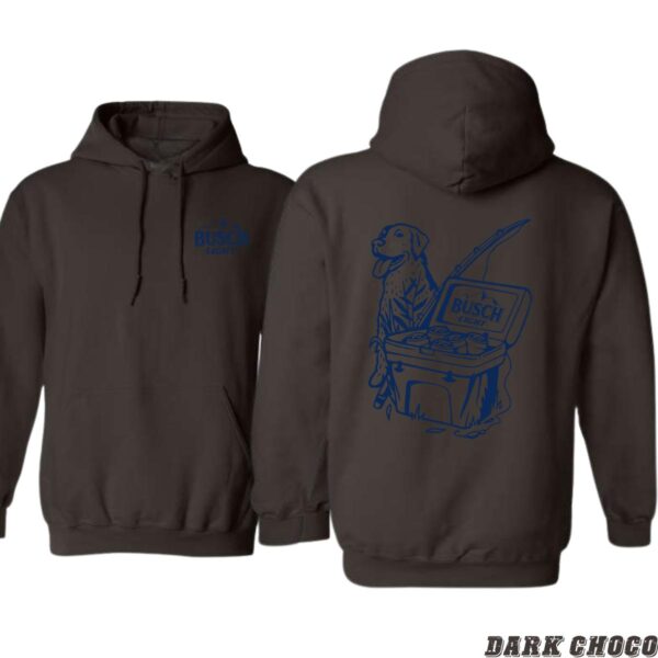 Busch Light Dog and Cooler Design, Outdoor Casual Hoodie, Playful and Adventurous Style, Hoodie Style, Menswear Sweaters, Street Life Style - Image 6