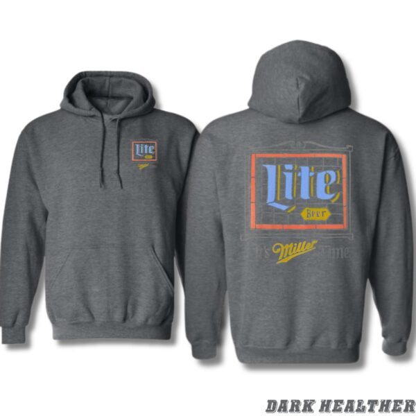 Miller Lite It's Miller Time Design, Casual Wear Hoodie, Classic and Iconic Style , Hoodie Style Menswear Sweaters, Street Life Style - Image 3