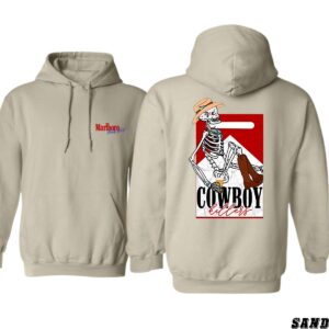 Marlboro Hoodie, Cowboy Killers Skeleton Design, Ideal for Casual Wear, Comfortable and Stylish, Gift for Men, Gift for Women, Gift for You , Hoodie Design