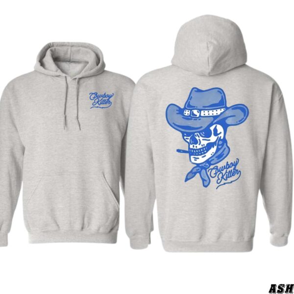 Cowboy Killer Hoodie, Bold Skull and Hat Design, Perfect for Edgy Fashion, Comfortable and Durable, Gift for Men, Gift for Women, Gift for You , Hoodie Design - Image 2