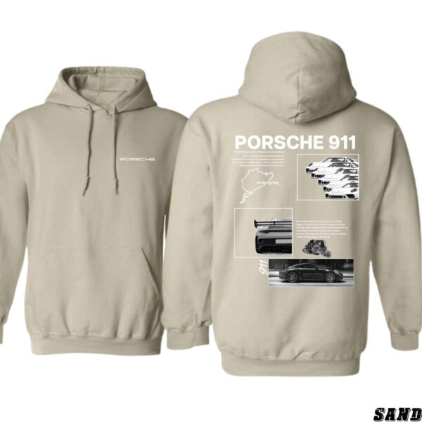 Porsche 911 Design, Automotive Enthusiast Hoodie, Sleek and Sporty Style , Hoodie Design - Image 6