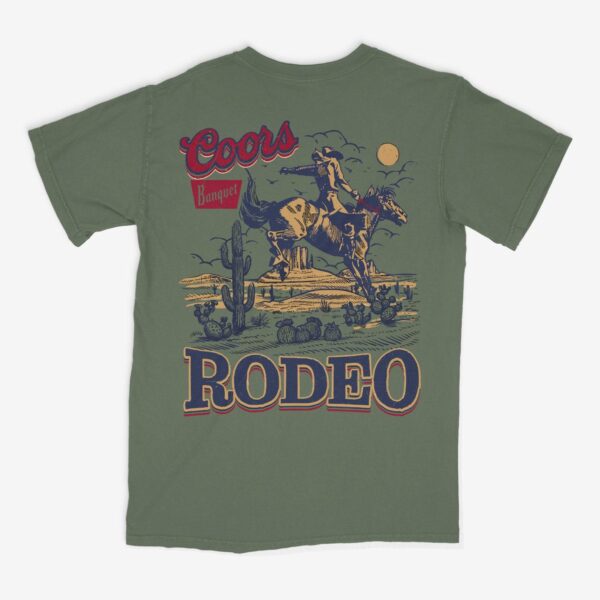 Western Cowboy Coors T-Shirt, Vintages 90s Graphic Western Shirt, Retro Coors Tee, Rodeo Oversize Cowboy Shirt, Wild West Gift, Cool Gift - Image 2