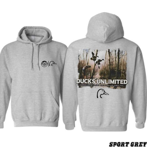 Ducks Unlimited Hoodie, Nature-Inspired Design, Country Boy Clothing, Ideal for Wildlife Conservation Supporters, Street Life Style - Image 3