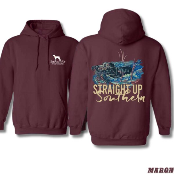 Straight Up Southern Hoodie, Camo Country Hoodies, Retrieving Dog Design, Perfect for Hunting and Outdoor Lovers, Comfortable and Stylish, Hoodie For Men, Hoodie For Women . Tops Underwear, Street Life Style