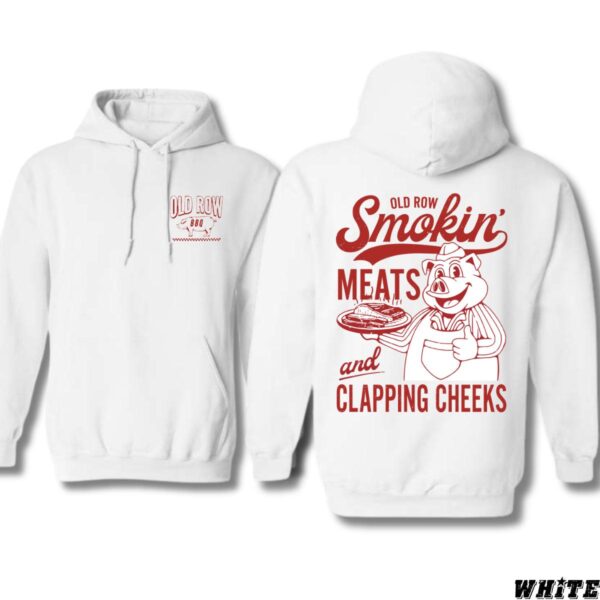 Old Row BBQ Smokin' Meats Hoodie, Retro BBQ Enthusiast Graphic, Fun and Quirky Pig Design, Perfect for Grill Masters and Meat Lovers, Cozy Hoodie for Backyard Barbecues and Casual Wear, Unique Apparel for BBQ Fans   Tops, Street Life Style - Image 4