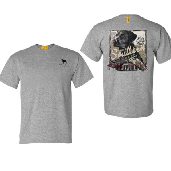 Straight Up Southern TShirt, Hunting Dog and Shotgun Design, Perfect for Outdoor Enthusiasts and Dog Lovers, Comfortable and Durable Camo Country TShirts, Ideal for Men and Women, High-Quality Material, Street Life Style - Image 3