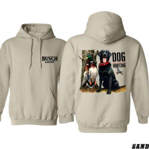 Busch iLight Hoodie, Dog Hunting Design, hoodies for country girls, country boy clothing, Perfect for Outdoor Enthusiasts, Ideal for Casual Wear, Comfortable and Stylish, Hoodie For Men, Hoodie For Women , Winter Fashion