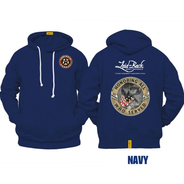 Ligosta Vintage, Cars Club Hoodie, Unisex Hoodie Featuring Honoring All Who Served Graphic, Perfect For Patriotic Fans 26 - Image 2
