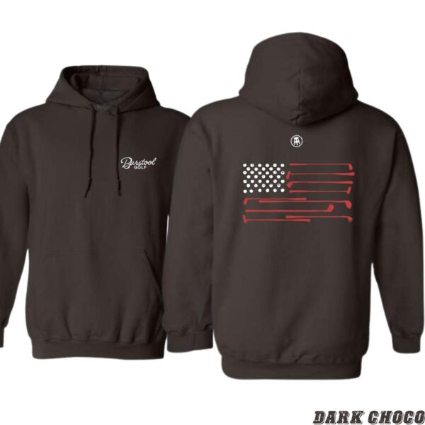 Barstool Golf American Flag Hoodie, Versatile Unisex Design for Casual or Sportswear Classic Menswear, Hoodie Style, Street Life Style - Image 5