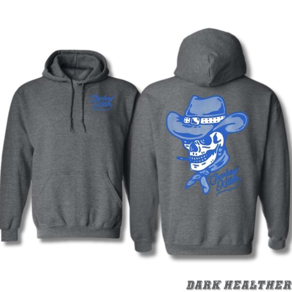 Cowboy Killer Hoodie, Bold Skull and Hat Design, Perfect for Edgy Fashion, Comfortable and Durable, Gift for Men, Gift for Women, Gift for You , Hoodie Design - Image 9