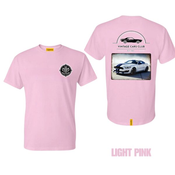 Ligosta Vintage, Cars Club Collection T-Shirt, Unisex T-Shirt Featuring Ford Mustang Shelby GT350 Graphic, Perfect For Muscle Car Fans 10 - Image 4
