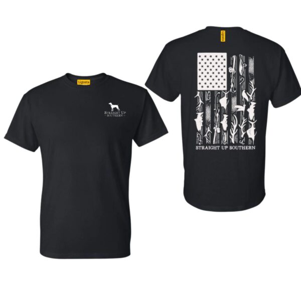 Straight Up Southern TShirt, Patriotic American Flag Design, Perfect for Southern Pride, Ideal for Casual Comfort, Bold and Stylish, Unisex TShirt for Men and Women , TShirt Design, Street Life Style - Image 2