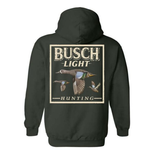 Busch Light Hoodie, Hunting Design with Ducks in Flight, Perfect for Outdoor Enthusiasts, Ideal for Casual Wear, Comfortable and Stylish, Hoodie For Men, Hoodie For Women , Hoodie Design - Image 4