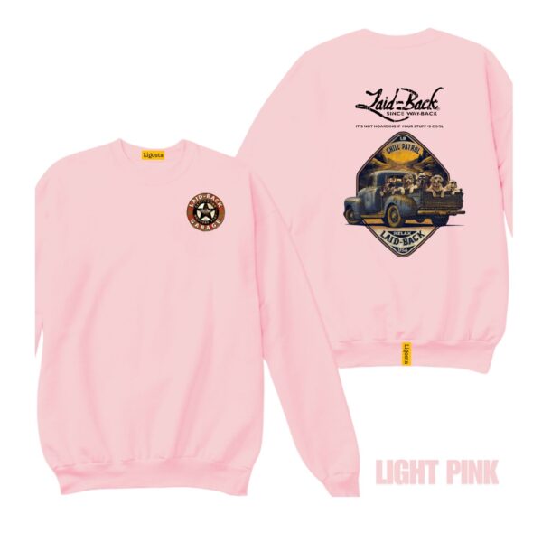 Ligosta Vintage, Laid-Back Sweatshirt, Unisex Sweatshirt Featuring Chill Patrol Truck Graphic, Perfect For Retro Truck Fans 24 - Image 4
