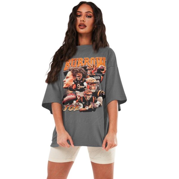 Burroww Shirt Vintage Style 90s #9, Quarterback Homage Retro Classic Graphic Tee, Street Life Style, American Sport, Street Life Style, Trending T-Shirts - Image 2