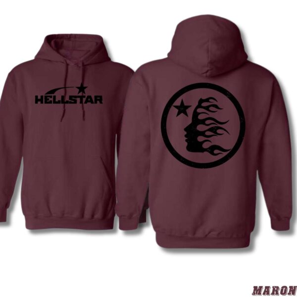 Hellstar Hoodie, Flame Star Design Shirt, Trendy Hoodie for Men and Women, Street Life Style,  Menswear Unisex, Street Life Style - Image 4