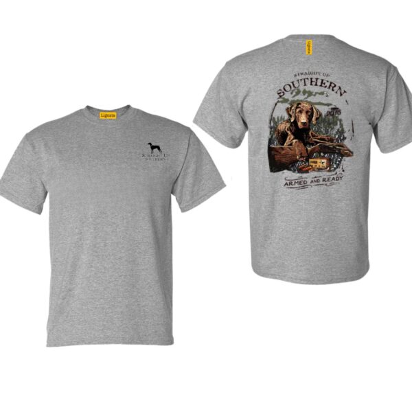Straight Up Southern TShirt, Rustic Dog Design, Perfect for Outdoor Enthusiasts, Ideal for Southern Style, Warm and Cozy, Unisex TShirt for Men and Women , TShirt Design, Street Life Style - Image 4
