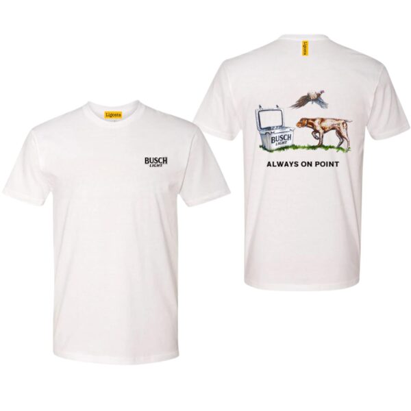 Busch LLight TShirt, Always On Point Design with Hunting Dog and Cooler, country boy clothing, Perfect for Outdoor Enthusiasts, Ideal for Casual Wear, Comfortable and Stylish, Street Life Style