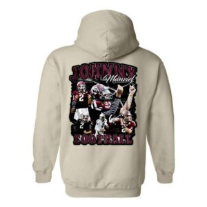 Johnny Manziel Football Hoodie, Dynamic Design Celebrating Johnny Football, Perfect for Sports Fans, Street Life Style