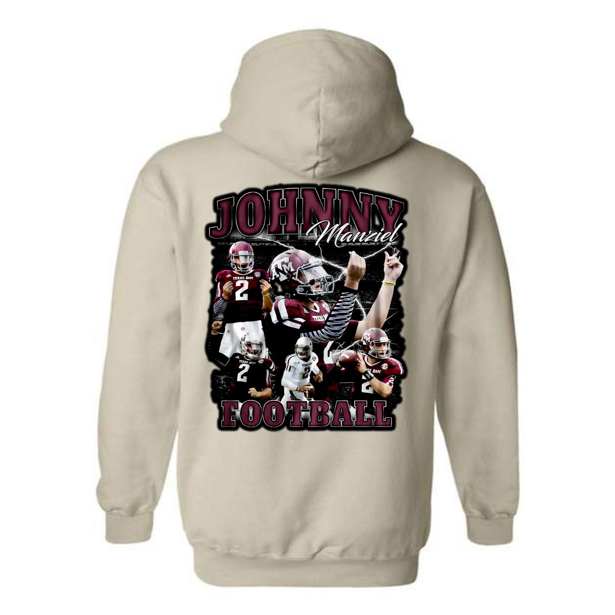 Johnny Manziel Football Hoodie, Dynamic Design Celebrating Johnny Football, Perfect for Sports Fans, Ideal for Casual Wear, Comfortable and Stylish, Hoodie For Men, Hoodie For Women , Hoodie Design
