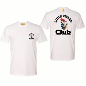 Little Pecker T-Shirt, Little Pecker Club Graphic Tee, Lil Gents Making Dents, Street Life Style, Little Pecker Club Bird Graphic Shirt, Unique Little Pecker Club Tee, Little Pecker Club Casual T-Shirt