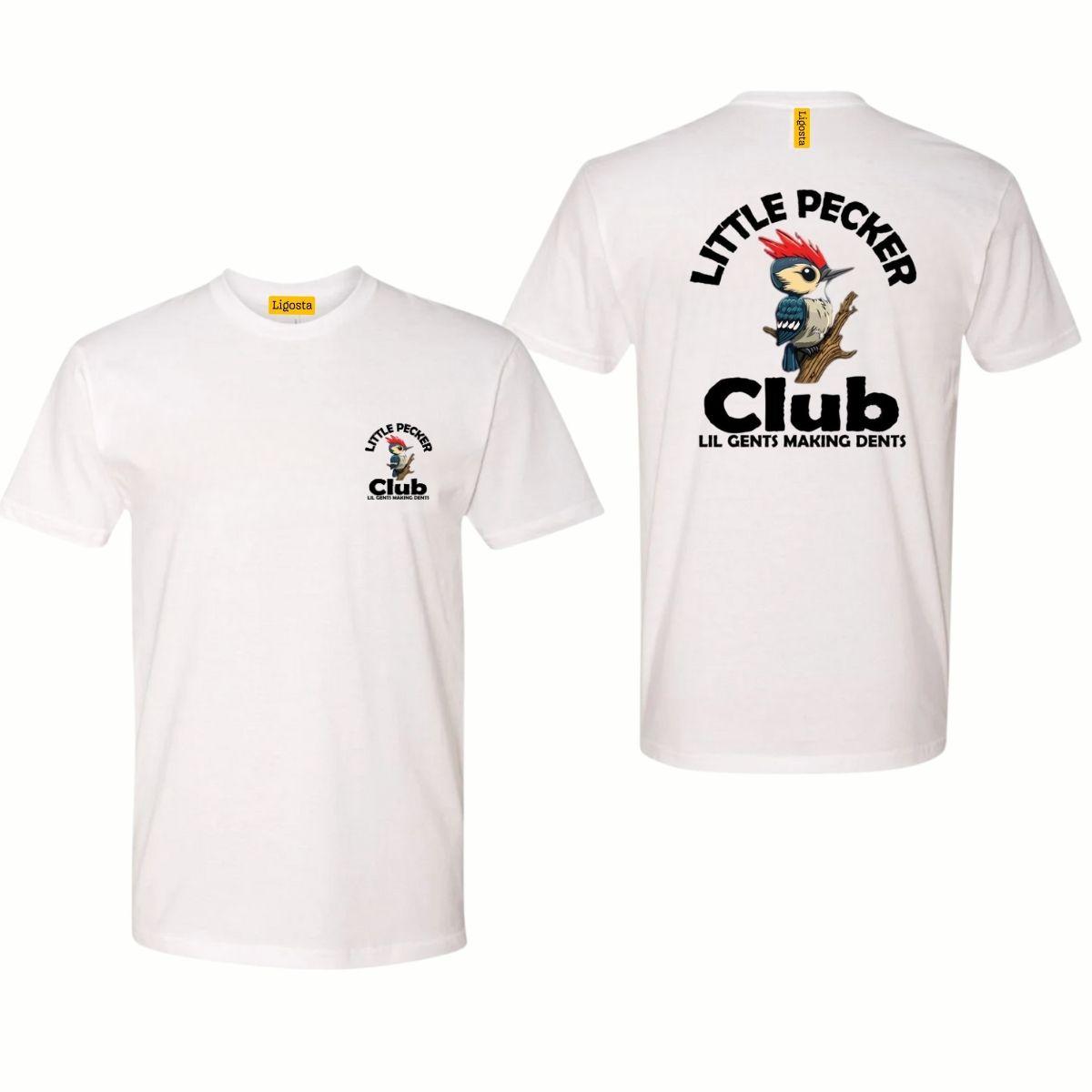 Little Pecker T-Shirt, Little Pecker Club Graphic Tee, Lil Gents Making Dents, Street Life Style, Little Pecker Club Bird Graphic Shirt, Unique Little Pecker Club Tee, Little Pecker Club Casual T-Shirt